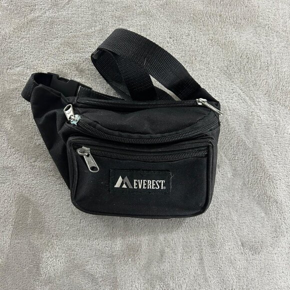 Everest Original Top Sports Black Fanny Pack Waist Bag Outdoor Retro Festival - Picture 6 of 6